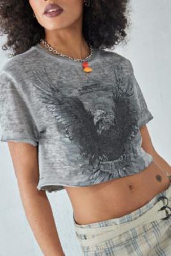 UO - T-shirt court effet brûlé Eagle - Urban Outfitters - Modalova