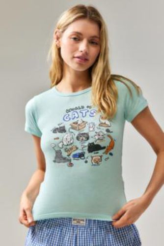 UO - T-shirt raccourci imprimé Cats Puff par en taille: XS - Urban Outfitters - Modalova