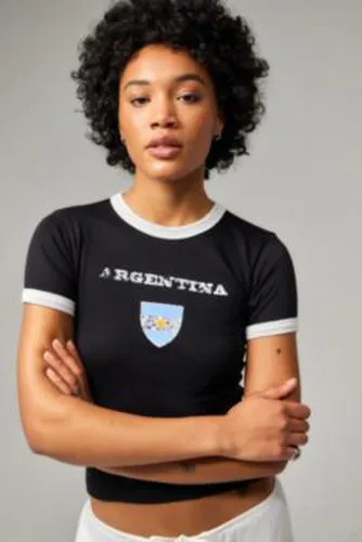 UO - T-shirt Argentina court par en Noir taille: XS - Urban Outfitters - Modalova