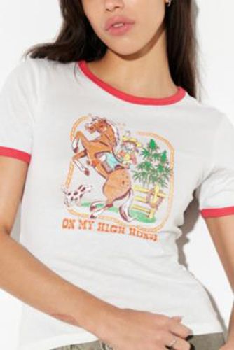 UO - T-shirt à bordures contrastantes On My High Horse par en taille: XS - Urban Outfitters - Modalova