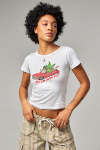 UO - T-shirt court Slow Your Roll par en Blanc taille: XS - Urban Outfitters - Modalova
