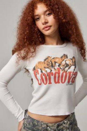 Haut en maille gaufrée cheval UO Cordova par en taille: XS - Urban Outfitters - Modalova