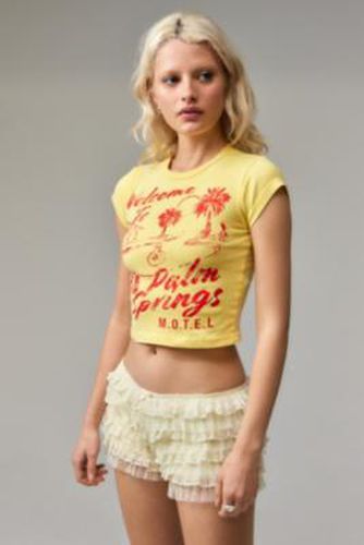UO - T-shirt court Palm Springs par en Jaune taille: Small - Urban Outfitters - Modalova