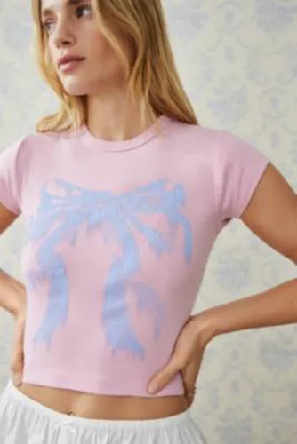 UO - T-shirt court Sweet Bow par en taille: XS - Urban Outfitters - Modalova