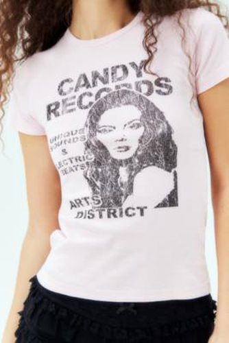 UO - T-shirt court Candy Records par en Rose taille: Large - Urban Outfitters - Modalova