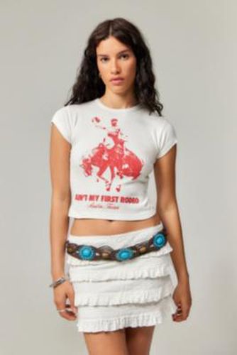 T-shirt bébé UO First Rodeo par en Blanc taille: XS - Urban Outfitters - Modalova