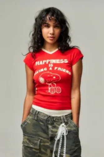 T-shirt bébé Snoopy UO par en Red taille: XS - Urban Outfitters - Modalova