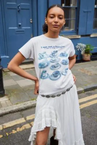 T-shirt UO Hoarder par en Tout blanc taille: Medium/Large - Urban Outfitters - Modalova
