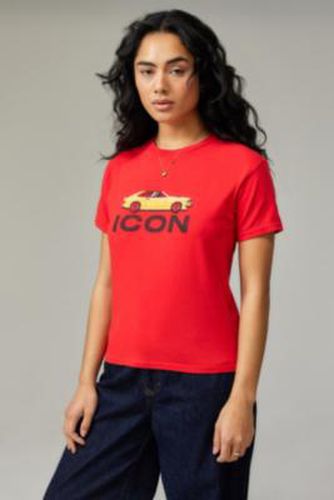 UO - T-shirt à motif voiture Icon par en Rouge taille: Small/Medium - Urban Outfitters - Modalova