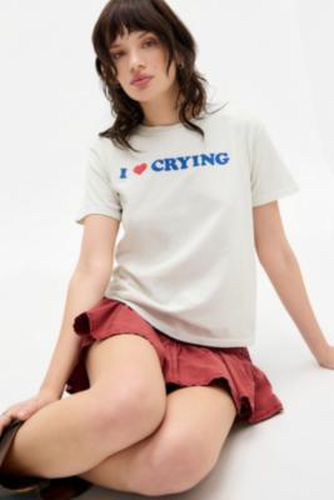 T-shirt UO J'aime pleurer par en taille: Medium/Large - Urban Outfitters - Modalova