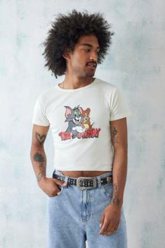 UO - T-shirt court Tom & Jerry écru - Urban Outfitters - Modalova