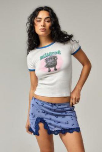 UO - Mini-jupe façon lingerie imprimée par en taille: 2XS - Urban Outfitters - Modalova