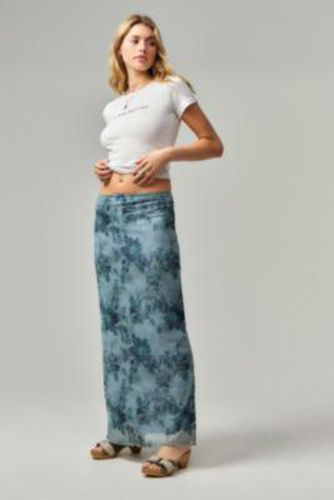 UO - Jupe longue à imprimé floral bleu par en taille: 2XS - Urban Outfitters - Modalova