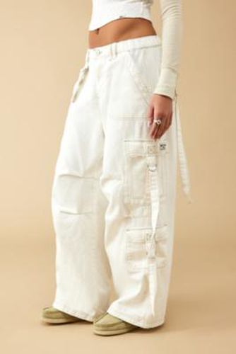 Pantalon cargo ample à lanières blanc en taille: XS L32 - BDG - Modalova