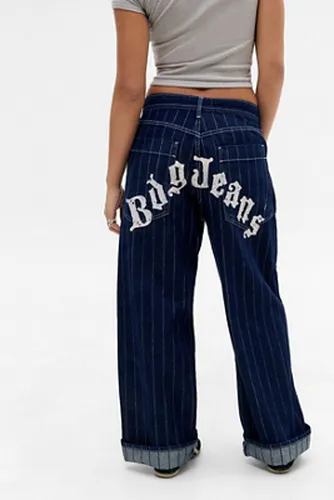 Jeans Jaya à rayures et imprimé peinture en taille: 24 l 32L - BDG - Modalova