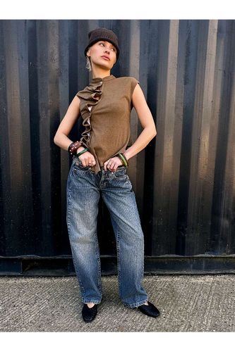 Jeans Kayla à fines rayures en taille: 26 l 30 L - BDG - Modalova