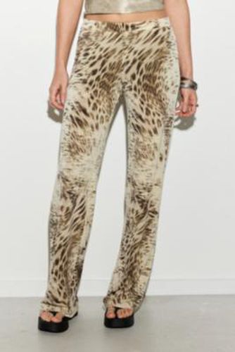 Pantalons évasés imprimé léopard UO par en taille: XS - Urban Outfitters - Modalova