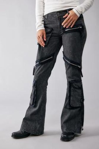 Jean évasé avec glissière délavé taille: Small - BDG - Modalova