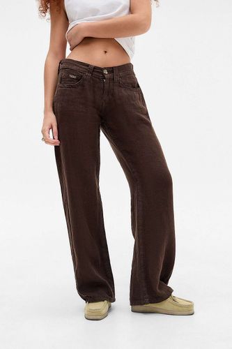 Pantalons en lin Kayla chocolat en taille: XS - BDG - Modalova