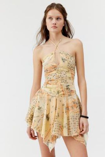 Robe mini UO Selah à ourlet mouchoir par en taille: XL - Urban Outfitters - Modalova