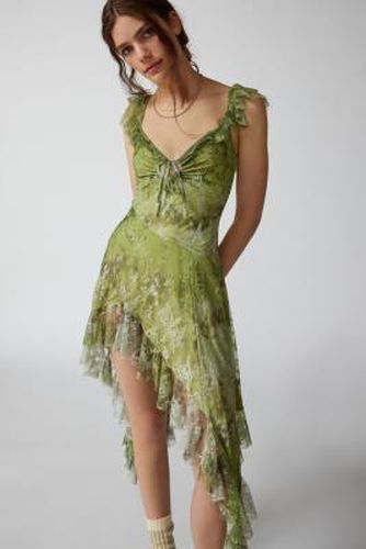 Robe mi-longue en dentelle et à empiècements Hyacinth UO par en taille: XS - Urban Outfitters - Modalova