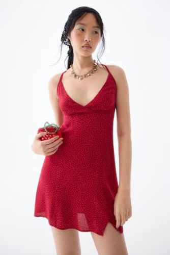 Hana Strappy-Back Halter Mini Dress en Red taille: 2XS - Kimchi Blue - Modalova