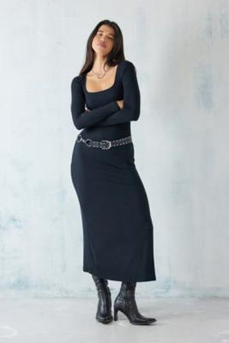 UO - Robe longue moulante Sabina à manches longues par en taille: Large - Urban Outfitters - Modalova