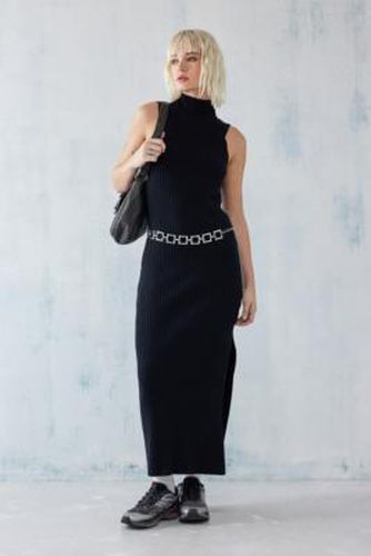 UO - Robe longue en maille à encolure haute Marisa par en Noir taille: Large - Urban Outfitters - Modalova