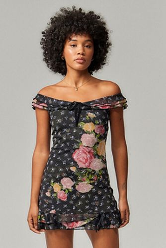 Robe Mini Florale Bardot Albany en taille: Medium - Kimchi Blue - Modalova