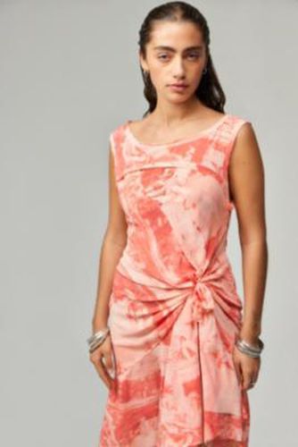 UO Andy Printed Mesh Midi Dress par en Pink combo taille: XS - Urban Outfitters - Modalova