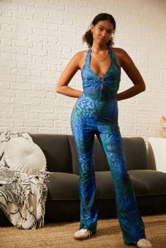 UO - Combi-pantalon Bianca à anneau en O imprimé spirale - Urban Outfitters - Modalova
