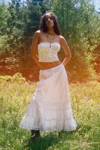 Ensemble Zoey Boho Tube Haut & Jupe Longue en Ivory taille: Medium - Kimchi Blue - Modalova