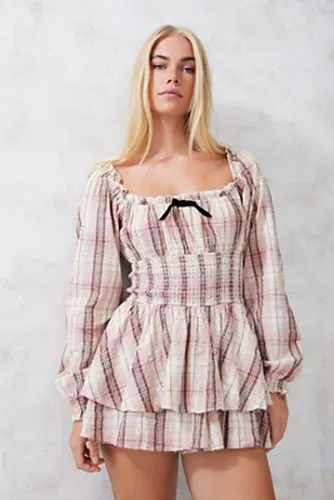 Rosie Check Playsuit en taille: TTP - Kimchi Blue - Modalova