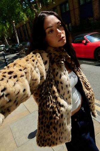 Manteau en fausse fourrure imprimé léopard en taille: Medium - Silence + Noise - Modalova