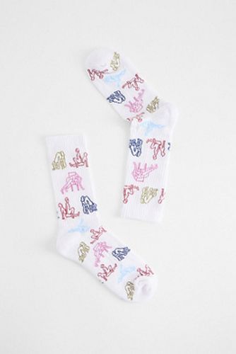 Chaussettes UO Blanc Multi POD par en taille: TAILLE UNIQUE - Urban Outfitters - Modalova