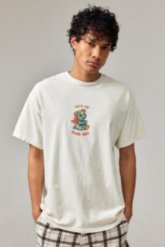 UO - T-shirt Sick Of Your Sh*t par en Crème taille: 2XS - Urban Outfitters - Modalova