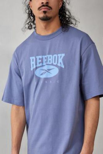 T-shirt à grand logo indigo délavé en taille: Small - Reebok - Modalova