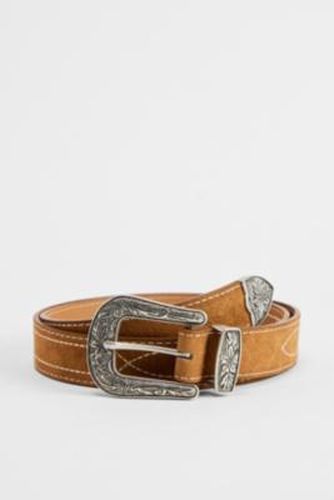 UO Brown Faux Suede Western Belt par en taille: Small/Medium - Urban Outfitters - Modalova