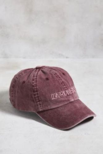 Iets frans.- Casquette de baseball à grand logo brodé rose délavé - iets frans... - Modalova