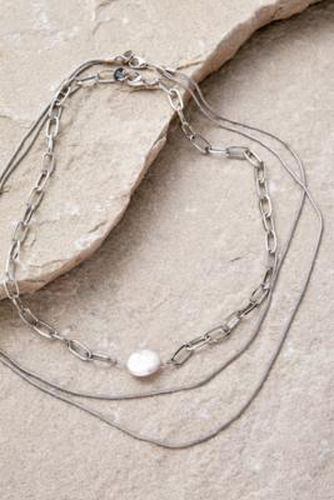 Collier à chaîne et perle multirang - Urban Outfitters - Modalova