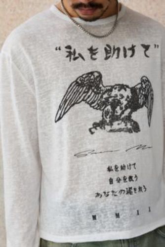 UO - T-shirt à manches longues motif aigle par en Crème taille: Small - Urban Outfitters - Modalova
