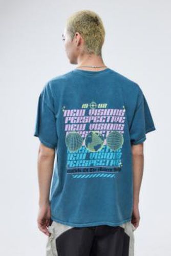 UO - T-shirt New Visions bleu sarcelle par en taille: Small - Urban Outfitters - Modalova