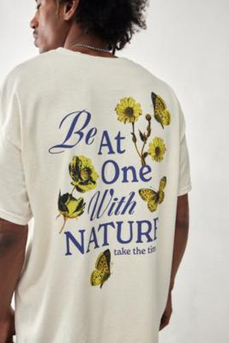 UO - T-shirt Be At One With Nature écru par en taille: Small - Urban Outfitters - Modalova