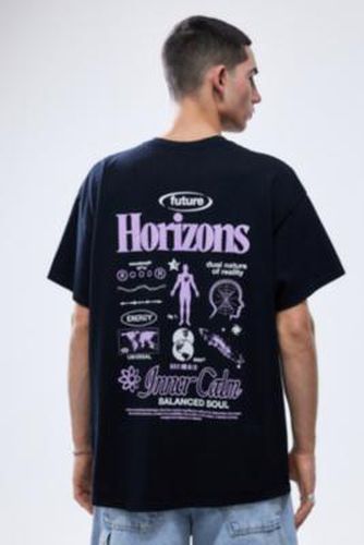 T-shirt UO Noir Horizons Futurs par en taille: 2XS - Urban Outfitters - Modalova