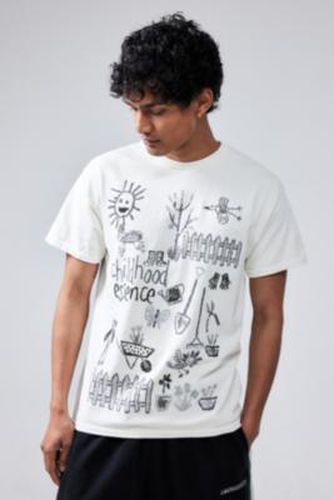T-Shirt UO Blanc Essence d'Enfance par taille: Small - Urban Outfitters - Modalova