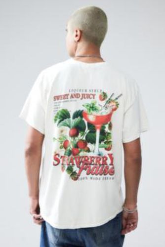 UO - T-shirt à imprimé fraise par en Blanc taille: Medium - Urban Outfitters - Modalova