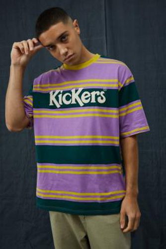 T-shirt à rayures vert pin et mauve, exclusivité UO - Kickers - Modalova