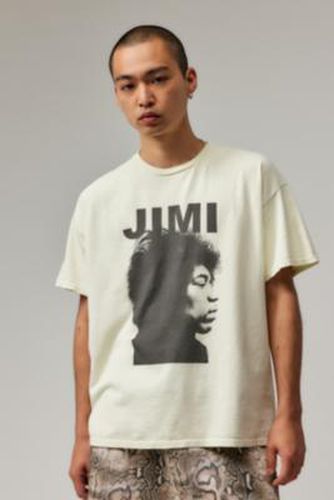 T-shirt UO Jimi Hendrix par en Crème taille: XS - Urban Outfitters - Modalova