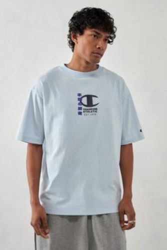UO Exclusive Light Blue Japanese Pillar T-Shirt taille: Small - Champion - Modalova