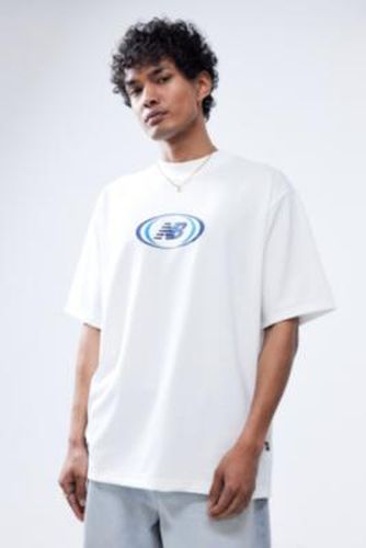 T-shirt imprimé blanc en taille: Medium - New Balance - Modalova